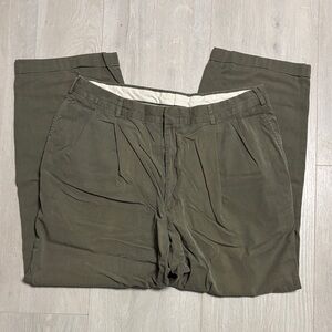 🔥BUNDLESALE Mens 36/28 Corbin OTC Off The Cuff Olive Pleated Cuffed Pants